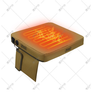 Mydays Outdoor Heated Seat <b>Cushion</b> Khaki <b>Rectangular</b> With Three Temperature Settings For Camping - Product Image 1