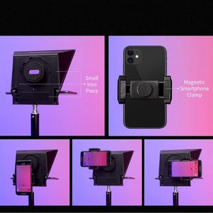 Téléprompteur portable FEELWORLD <span class=keywords><strong>TP2A</strong></span> 8 pouces compatible avec smartphones/tablettes 8 pouces, prise de vue DSLR, télécommande et anneaux adaptateurs d'objectif - Product Image 3
