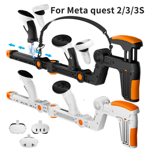 Nouveauté : Support de fusil magnétique VR pour <span class=keywords><strong>Meta</strong></span> <span class=keywords><strong>Quest</strong></span> 2/3/3S, poignée de manette de jeu de tir, accessoires étendus pour <span class=keywords><strong>Quest</strong></span> 3/3s - Product Image 1