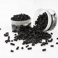 Charbon actif granulaire industriel de qualité industrielle, pureté 99 %, noir, en colonne, pour la purification de l'air et des gaz ANS MAC-P