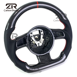 Volante Deportivo de Fibra de Carbono para <span class=keywords><strong>Audi</strong></span> TT TTS TTRS R8 V8 <span class=keywords><strong>V10</strong></span> A3 A4 A5 S3 S4 S5 RS5 B8 A6 S6 RS6 C6 RS4 B7 Q5 Q7 A8 S8 - Product Image 4