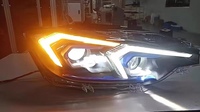 Phares LED à boîtier noir de style dernier cri pour BMW F30 F35 LCI 2013-2018 Plug and Play nouvelle condition 12V tension