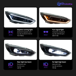 Pour 15-18 pour Ford Focus LED feux diurnes Streamer tourner lampes au xénon avec double lentille 6000K température de couleur 12V tension - Product Image 5