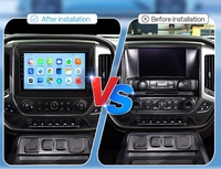 Autoradio Android 10 pouces 4+64G avec écran tactile, GPS, WiFi, DSP, CARPLAY, Bluetooth pour Chevrolet Silverado 2014-2018