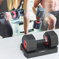Mancuerna Ajustable de 12 kg con Bloqueo Seguro, Mancuerna de 26.5 lb (6 Pesas) para Mayoristas de Equipos de Fitness