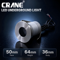 CRANE Factory Wholesale 3W Half-Moon Anti-Glare LED Inground Light 5 ° -60 °   Lampe de sol encastrée à angle de faisceau multiple pour aménagement paysager