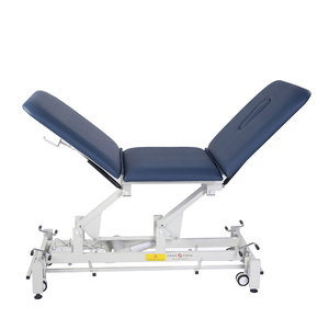 Lit médical électrique de luxe à 3 sections, réglable en hauteur, pour rééducation, physiothérapie, chiropratique, <span class=keywords><strong>table</strong></span> de <span class=keywords><strong>massage</strong></span> hospitalière - Product Image 6