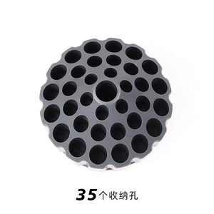 360 °   Support rotatif pour outils de coiffure, organisateur de ciseaux de salon à 35 trous pour salon de coiffure - Product Image 4