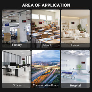 Измеритель уровня шума Sndway LED с настенным креплением, большой экран, 30-130 дБ, цифровой, для школ и больниц - Product Image 4