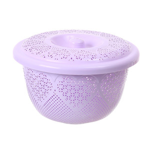Vegetable Washing Fruit Drip Sieve 6627 Multi Purpose Drain Strainer Kitchen Colander Purple Blue Pink Mixed Colors - Product Image 3