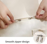 100% coton naturel toile vêtements organisateur grande capacité anti-poussière couverture vêtements sac de rangement