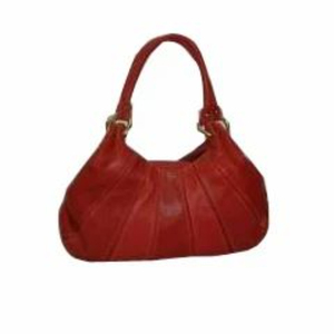 Petit sac fourre-tout en cuir avec doublure en coton à motif uni, décoration brodée, fermoirs et fermeture à chaîne - Product Image 3