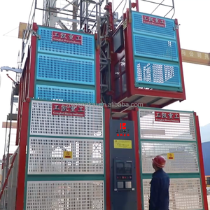 <span class=keywords><strong>Lift</strong></span> personel konstruksi berkualitas tinggi dengan kerekan mesin dan Material Bangunan pengangkat kargo transportasi - Product Image 2