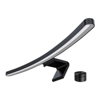 Barre lumineuse LED pour écran incurvé avec corps en aluminium, télécommande tactile, lampe de protection oculaire pour jeux modernes, bureau et salle de lecture