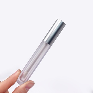Flacon vide en plastique transparent de 10 ml pour baume à lèvres, tube souple de 5 ml et 10 ml pour brillant à lèvres avec capuchon doré ou argenté - Product Image 6