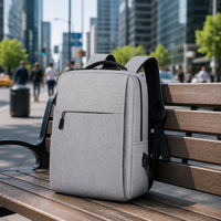 Sac à dos unisexe pour ordinateur de bureau et étudiant avec logo classique sac à dos étanche antivol en nylon personnalisé pour ordinateur portable à usage scolaire