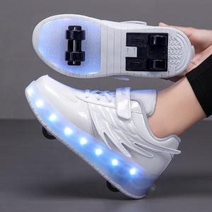 <span class=keywords><strong>รองเท้า</strong></span>เด็ก LED รุ่น Outbreak พร้อมไฟอัตโนมัติและดีไซน์ล้อสี่ล้อ-โรงงานขายส่ง - Product Image 2