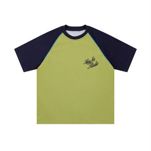<span class=keywords><strong>Raglan</strong></span>-T-Shirt zum Fabrikpreis mit Kontrastnähten Übergroßes Baumwoll-<span class=keywords><strong>Raglan</strong></span>-T-Shirt für Herren - Product Image 2