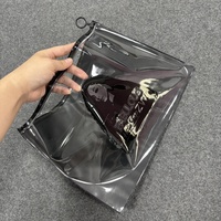 Emballage de sac à fermeture éclair en plastique transparent PVC personnalisé haut de gamme pour les extensions de cheveux et les perruques, sac à vêtements de golf personnalisé avec fermeture éclair