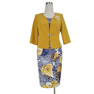 Factory Hot Sales Elegant Office Dress and Jacket Suits Set for Women Ladies - Product Image 3