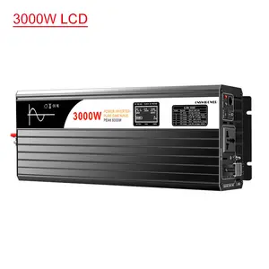 Inverter tenaga surya, 12V 220V 24V 48V ke 120V DC ke AC 3000W gelombang sinus murni