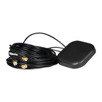 Antenne Puck Combinée 3-en-1 Personnalisée à Gain Élevé, Étanche, Intérieure/Extérieure, Active, GPS+4G+WiFi pour Amplificateur de Signal et Traceurs GPS