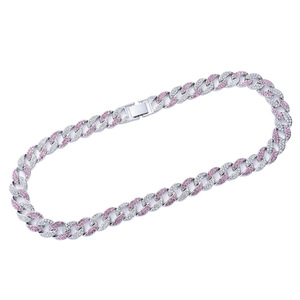 สร้อยคอคิวบาฮิปฮอปขนาด 15 มม. เครื่องประดับฮิปฮอป สร้อยคอผู้ชาย ผู้หญิง สั้น - Product Image 2