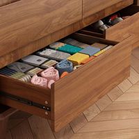 Armoire de rangement moderne en bois pour salon d'hôtel avec 5+ tiroirs, design gain de place pour chambre à coucher et rangement d'objets de petite taille