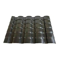 Forme en bambou de tuile de toit antique en plastique de résine de PVC de style chinois traditionnel pour des décorations d'hôtel