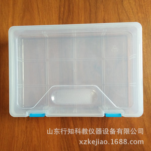 Caja de plástico PP transparente, forma rectangular, con tapa y cierre, caja grande para guardar joyas, caja de muestra para embalaje de plástico - Product Image 2