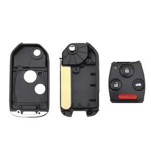 雅阁思域CRV飞行员2007-2013遥控<span class=keywords><strong>2</strong></span>/<span class=keywords><strong>3</strong></span>/4按钮翻转折叠黑色防抱死制动系统新改装汽车钥匙 - Product Image 4