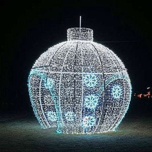 Éclairage LED de Noël extérieur unique, motif lumineux géant en forme de boule 3D <span class=keywords><strong>pour</strong></span> la décoration de la <span class=keywords><strong>maison</strong></span> <span class=keywords><strong>pour</strong></span> Halloween - Product Image 2