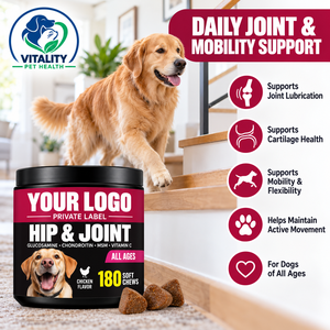 OEM Dog Joint <b>Support</b> Soft Chews with Glucosamine Chondroitin MSM Vitamin C <b>for</b> <b>Hip</b> Mobility Cartilage and Joint Healtht - Product Image 2