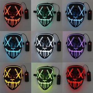 Máscara LED de Halloween Personalizada con Forma de <span class=keywords><strong>V</strong></span>, de Terror, con Rostro de Fantasma, para Baile, con Luz Fría Negra, para Fiestas y Accesorios Divertidos - Product Image 6