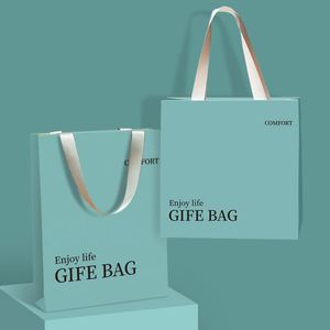 Custom Logo Printed Luxury High End <b>White</b> <b>Paper</b> Jewelry Clothing Packaging Gift Shopping <b>Bag</b> - Product Image 6
