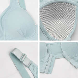Sujetador Push-Up Sexy con Cierre Frontal, Color Sólido, Sin Varillas, Ecológico, Copa 3/4, Tallas Grandes 36-44, Ropa Interior Femenina - Product Image 5