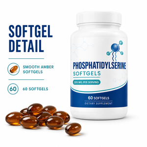 Hot Selling Natural Adult Organic High-<b>Protein</b> Gluten-Free Phosphatidylserine Softgel Capsules Vitamins B6 B12 for Memory - Product Image 2