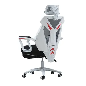 인체 공학적 안락 의자 하이 백 경영진 책상 의자 조정 가능한 편안한 작업 의자 흰색 플라스틱 뒤 인체 공학적 사무실 의자