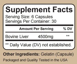 Cơ quan thịt bò đồng cỏ Viên nang vitamin bổ sung cho người lớn có tủy xương tim và lá lách cải thiện chức năng gan - Product Image 3