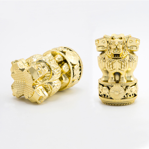 Trofeo e Parti di Trofeo in Plastica Dorata di Alta Qualità a Forma di Leone <span class=keywords><strong>Imperatore</strong></span> Ashoka per Tornei GZ55 - Product Image 4