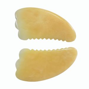 Nouvel outil de massage corporel en pierre de cristal naturelle, forme de griffe en jade Gua Sha - Product Image 3