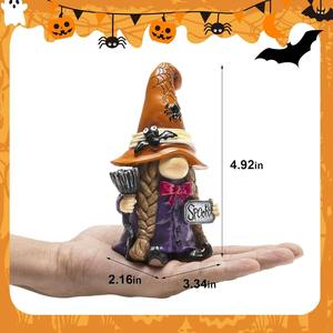 Witt escena de Halloween decoraciones bruja <span class=keywords><strong>duende</strong></span> estatua <span class=keywords><strong>Bar</strong></span> ventana bóveda Escape regalo artesanía de resina - Product Image 3
