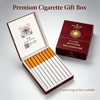 Étui à cigarettes doré, étui d'emballage pour cigarettes, étui à cigarettes étanche avec briquet, boîtes en carton écologiques noires et blanches