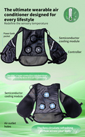 Veste de travail climatisée intelligente à puce semi-conductrice, gilet rafraîchissant portable, combinaison climatisée extérieure – Grande Vente
