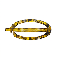 Pince à cheveux de luxe élégante en strass semi-circulaire, grande pince à cheveux en forme de demi-lune D en PC, accessoires de coiffure scintillants pour femmes