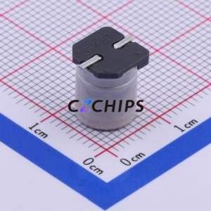 ตัวเก็บประจุอิเล็กโทรไลต์อะลูมิเนียมแบบ SMD รุ่น EEETK1V101UP, ขนาด D8xL10.2 มม., 100uF, 20%, 35V, 197mA-100kHz - Product Image 2