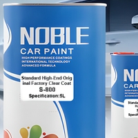 Kit de vernis transparent 2K à séchage lent standard avec durcisseur et diluant pour la rénovation automobile