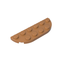 [Gobricks] GDS-899 vente en gros bloc de construction pièces plaque coin rond 2X6 Double 18980 870304