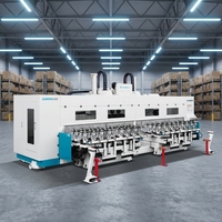 Machine à bois CNC multi-broches avec commande PLC pour le fraisage du bois et le traitement des pieds de table à manger