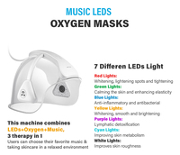 Máquina Multifuncional 11 en 1 de Oxígeno O2toderm con Jet Peeling Vertical